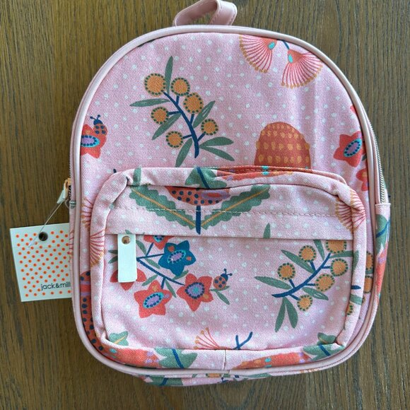 jack & milly (MYER) Other - NWT jack & milly (MYER) Native Australia Floral Flowers Pink Fabric Backpack